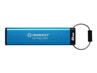 Kingston IronKey Keypad 200C - USB flash-enhet - krypterat - FIPS 140-3 Level 3 - 8 GB - USB-C 3.2 Gen 1 IKKP200C/8GB