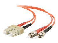 C2G - Patch-kabel - ST-läge (multi-mode) (hane) till SC-läge (multi-mode) (hane) - 7 m - fiberoptisk - 62,5/125 mikron - formpressad 85040