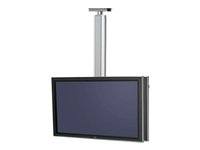 SMS Flatscreen X CH SD1105 - Monteringssats (stång, takfäste, säkra universalinpassningar) - för 2 LCD/plasmapaneler - vit, aluminium - skärmstorlek: 40"-55" PD061006-P0