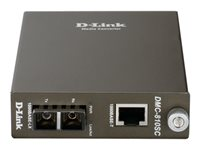 D-Link DMC 810SC - Fibermediekonverterare - 1GbE - 1000Base-LX, 1000Base-T - RJ-45 / SC enkelläge - upp till 10 km DMC-810SC/E