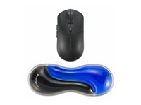 Kensington Duo Gel - Mustablett med handledskudde - slimmad - blå K62439WW