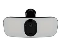 Arlo Pro 3 Floodlight Camera - Nätverksövervakningskamera - inomhusbruk, utomhusbruk - väderbeständig - färg (Dag&Natt) - 4 MP - 2560 x 1440 - ljud - trådlös - Wi-Fi - H.265, H.264 FB1001B-100EUS