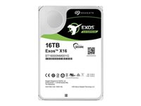 Seagate Exos X16 ST16000NM001G - Hårddisk - 16 TB - inbyggd - SATA 6Gb/s - 7200 rpm - buffert: 256 MB ST16000NM001G