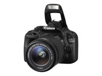 Canon EOS 100D - Digitalkamera - SLR - 18.0 MP - APS-C - 1 080 p / 30 fps - 3x optisk zoom EF-S 18-55 mm IS STM lins - svart 8576B024