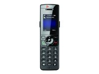 Poly VVX D230 - Trådlös förlängningshandenhet med nummerpresentation - DECT - 3-riktad samtalsförmåg - 8-linjersdrift - svart 89B48AA