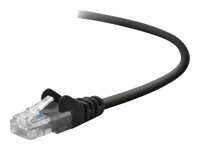 Belkin - Patch-kabel - RJ-45 (hane) till RJ-45 (hane) - 50 cm - UTP - CAT 5e - hakfri - svart - för Omniview SMB 1x16, SMB 1x8; OmniView SMB CAT5 KVM Switch A3L791B50CM-BKS