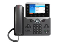 Cisco IP Phone 8841 - VoIP-telefon - SIP, RTCP, RTP, SRTP, SDP - 5 rader CP-8841-3PCC-K9=