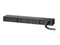 APC Basic Rack PDU AP6032A - Kraftdistributionsenhet (kan monteras i rack) - AC 200-240 V - ingång: IEC 60309 32A - utgångskontakter: 4 (IEC 60320 C19 16A) - 3.65 m sladd - för P/N: SMTL3KRM2UCLNC, SMX2KR2UX145, SMX3KR2UNCX145, SRTL5KRM2UI-HW, SRYL15K20RMXLT AP6032A