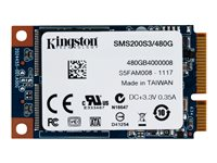 Kingston SSDNow mS200 - SSD - 480 GB - inbyggd - mSATA - SATA 6Gb/s SMS200S3/480G