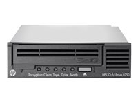 HPE StoreEver 6250 - Bandenhet - LTO Ultrium (2.5 TB / 6.25 TB) - Ultrium 6 - SAS-2 - intern - 5.25" - kryptering - för ProLiant DL320e Gen8, DL360p Gen8, DL385p Gen8, ML350e Gen8, ML350p Gen8, SL270s Gen8 EH969A