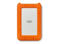 LaCie Rugged USB-C - Hårddisk - 4 TB - extern (portabel) - USB 3.1 Gen 1 (USB-C kontakt) - orange STFR4000800