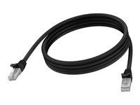 Vision - Nätverkskabel - RJ-45 (hane) till RJ-45 (hane) - 2 m - 6.2 mm - STP - CAT 6a - formpressad, hakfri - svart TC 2MCAT6A/BL