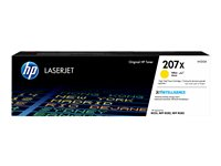 HP 207X - Lång livslängd - gul - original - LaserJet - tonerkassett (W2212X) - för Color LaserJet Pro M255dw, M255nw, MFP M282nw, MFP M283fdn, MFP M283fdw W2212X