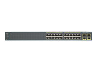 Cisco Catalyst 2960-Plus 24TC-S - Switch - Administrerad - 24 x 10/100 + 2 x kombinations-Gigabit SFP - rackmonterbar WS-C2960+24TC-S