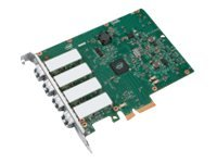 Intel Ethernet Server Adapter I340-F4 - Nätverksadapter - PCI Express 2.0 x4 - Gigabit Ethernet - 1000Base-SX - 4 portar (paket om 5 ) E1G44HFBLK?KIT