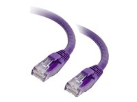 C2G Cat5e Booted Unshielded (UTP) Network Patch Cable - Patch-kabel - RJ-45 (hane) till RJ-45 (hane) - 5 m - UTP - CAT 5e - formpressad, hakfri, tvinnad - lila 83663