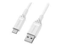 OtterBox Standard - USB-kabel - 24 pin USB-C (hane) till USB (hane) - 2 m - molndrömfärgad vit 78-52660