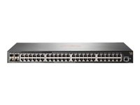 HPE Aruba 2930F 48G 4SFP+ - Switch - L3 - Administrerad - 48 x 10/100/1000 + 4 x 1 gigabit/10 gigabit SFP+ (upplänk) - rackmonterbar JL254A#ABB