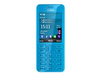 Nokia 206 - Mobiltelefon microSDHC kortplats - 240x320 pixlar - TFT - 1.3 Mpix - cyan 0022V78