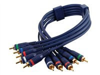 C2G Velocity - Kabel för video / ljud - komponentvideo/ljud - RCA hane till RCA hane - 5 m - dubbelskärmad partvinnad 80255