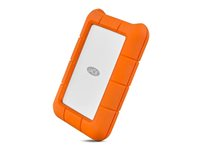 LaCie Rugged USB-C STFR5000800 - Hårddisk - 5 TB - extern (portabel) - USB 3.1 Gen 1 (USB-C kontakt) - med 2 års Rescue Data Recovery Service-plan STFR5000800