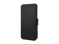 dbramante1928 Lynge - Vikbart fodral för mobiltelefon - magnet - MagSafe-kompatibilitet - narvat läder - svart - för Samsung Galaxy S26 Ultra LMSUGTBL5732