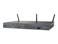 Cisco 887VA Annex M ETSI Compliant - Trådlös router - DSL-modem 4-ports-switch - WAN-portar: 2 - Wi-Fi - 2,4 GHz C887VAM-W-E-K9