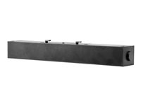 HP S101 - Soundbar - för övervakning - 2.5 Watt - svart (grillfärg - svart) - för HP 280, 34, Z1 G9; Elite 600 G9, 800 G9; EliteDesk 80X G8; Pro 400 G9; ProDesk 405 G8 5UU40AA