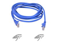 Belkin - Patch-kabel - RJ-45 (hane) till RJ-45 (hane) - 10 m - CAT 5e - formpressad, hakfri - blå - för Omniview SMB 1x16, SMB 1x8; OmniView SMB CAT5 KVM Switch A3L791B10M-BLUS