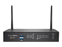 SonicWall TZ270W - Advanced Edition - säkerhetsfunktion - 1GbE - Wi-Fi 5 - 2.4 GHz, 5 GHz - SonicWall säkerhetsuppgradering, plusprogram (2 år) - skrivbord 02-SSC-6862