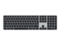 Apple Magic Keyboard with Touch ID and Numeric Keypad - Tangentbord - Bluetooth, USB-C - QWERTY - dansk - black keys MMMR3DK/A