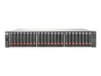 HPE P2000 G3 iSCSI Dual Controller - Hårddiskarray - 7.2 TB - 24 fack ( SATA-300 / SAS-2 ) 600 GB - iSCSI (extern) - kan monteras i rack - 2U BV920B