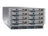 Cisco UCS 5108 Blade Server Chassis SmartPlay Select (Tracer) - Kan monteras i rack 6U - upp till 8 blad - nätaggregat - hot-plug 2500 Watt - TAA-kompatibel - med 2 x Fabric Extender Cisco UCS 2208XP TR-SP-5108-AC