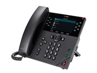 Poly VVX 450 - VoIP-telefon - 3-riktad samtalsförmåg - SRTP, SIP, SDP - 12 linjer - svart 8B1L7AA