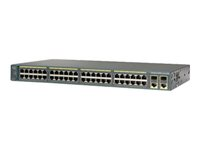 Cisco Catalyst 2960-Plus 48TC-L - Switch - Administrerad - 48 x 10/100 + 2 x kombinations-Gigabit SFP - rackmonterbar WS-C2960+48TC-L