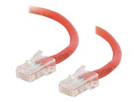 C2G Cat5e Non-Booted Unshielded (UTP) Network Crossover Patch Cable - Övergångskabel - RJ-45 (hane) till RJ-45 (hane) - 2 m - UTP - CAT 5e - tvinnad, enhetsstart - röd 83334