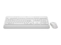 Logitech Signature MK650 Combo for Business - Sats med tangentbord och mus - trådlös - Bluetooth LE - QWERTY - nordiskt (danska/finska/norska/svenska) - offwhite 920-011038