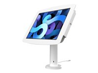 Compulocks Space iPad Pro 11-inch Rise Enclosure Kiosk 8"/20cm - Monteringssats (hölje, stångställ) - för surfplatta - höggradig aluminium - vit - skärmstorlek: 11" - för Apple 11-inch iPad Pro (1:a generation, 2a generation, 3:e generationen, 4:e generation) TCDP01211SENW