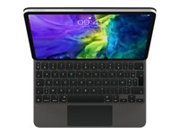 Apple Magic Keyboard - Tangentbord och foliefodral - med pekdyna - bakgrundsbelyst - Apple Smart connector - AZERTY - fransk - för 10.9-inch iPad Air (4th and 5th generation); 11-inch iPad Pro (1st generation, 2nd generation, 3rd generation and 4th generation) MXQT2F/A