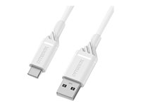 OtterBox Standard - USB-kabel - 24 pin USB-C (hane) till USB (hane) - 3 m - molndrömfärgad vit 78-52661