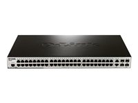 D-Link xStack DES-3200-52 - Switch - Administrerad - 48 x 10/100 + 2 x SFP + 2 x kombinations-Gigabit SFP - rackmonterbar DES-3200-52