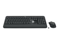 Logitech MK540 Advanced - Sats med tangentbord och mus - trådlös - 2.4 GHz - nordisk 920-008683