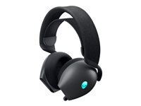 Alienware Dual-Mode Wireless Gaming Headset AW720H - Headset - fullstorlek - 2,4 GHz - trådlös, kabelansluten - 3,5 mm kontakt - Dark Side of the Moon AW720H-G-DEAM