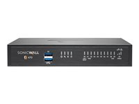 SonicWall TZ470 - Advanced Edition - säkerhetsfunktion - 1GbE, 2.5GbE - SonicWall säkerhetsuppgradering, plusprogram (3 år) - skrivbord 02-SSC-6799