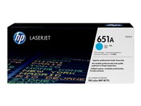 HP 651A - Cyan - original - LaserJet - tonerkassett (CE341A) - för Color LaserJet Enterprise MFP M775; LaserJet Managed MFP M775 CE341A