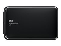 WD My Passport Pro WDBRNB0040DBK - Hårddiskarray - 4 TB - 2 fack - HDD 2 TB x 2 - Thunderbolt (extern) WDBRNB0040DBK-EESN