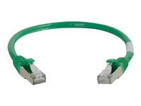 C2G Cat5e Booted Shielded (STP) Network Patch Cable - Patch-kabel - RJ-45 (hane) till RJ-45 (hane) - 5 m - STP - CAT 5e - formpressad - grön 83834