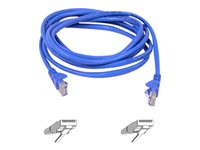 Belkin - Patch-kabel - RJ-45 (hane) till RJ-45 (hane) - 3 m - UTP - CAT 5e - hakfri - blå - för Omniview SMB 1x16, SMB 1x8; OmniView SMB CAT5 KVM Switch A3L791B03M-BLUS