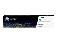 HP 126A - Cyan - original - LaserJet - tonerkassett (CE311A) - för Color LaserJet Pro CP1025; LaserJet Pro MFP M175; TopShot LaserJet Pro M275 CE311A