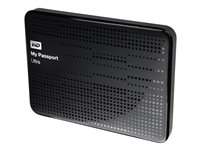 WD My Passport Ultra WDBZFP0010BBK - Hårddisk - krypterat - 1 TB - extern (portabel) - USB 3.0 - svart WDBZFP0010BBK-EESN